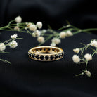 Rosec Jewels-2.25 CT Black Spinel Eternity Band Ring