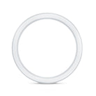 Channel Set Lab Grown Blue Sapphire Wide Eternity Band Ring AAAA - Rosec Jewels