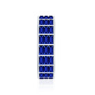 Channel Set Lab Grown Blue Sapphire Wide Eternity Band Ring AAAA - Rosec Jewels