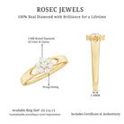 Rosec Jewels-Nature Inspired Diamond Flower Promise Ring for Proposal