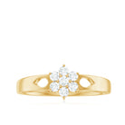Rosec Jewels-Nature Inspired Diamond Flower Promise Ring for Proposal