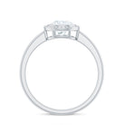 6mm Round Moissanite Solitaire Engagement Ring in Bezel Setting D-VS1 - Rosec Jewels