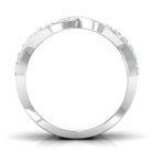 2 CT Cubic Zirconia Infinity Double Band Ring Zircon - ( AAAA ) - Quality - Rosec Jewels