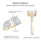 Rosec Jewels-Toi Et Moi Moissanite Engagement Ring for Women