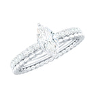 Rosec Jewels-Marquise Cut Moissanite Solitaire Engagement Ring