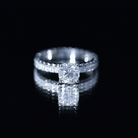 1.7 Carat Certified Cushion Cut Moissanite Solitaire Engagement Ring D-VS1 - Rosec Jewels