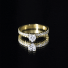 Rosec Jewels-Heart Shape Moissanite Designer Engagement Ring for Women