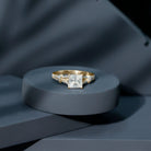 3 Carat Princess Cut Moissanite Solitaire Engagement Ring in Split Shank D-VS1 - Rosec Jewels