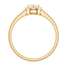 Natural 0.25 Carat Diamond Promise Ring with Certificate Natural - ( HI-SI ) - Rosec Jewels