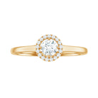 Natural 0.25 Carat Diamond Promise Ring with Certificate Natural - ( HI-SI ) - Rosec Jewels