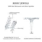 Certified Moissanite Leaf Wrap Ring for Women D-VS1 - Rosec Jewels