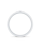 Rosec Jewels-Two Tone Cross Wedding Band with Moissanite