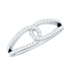 Certified Moissanite Infinity Promise Ring D-VS1 - Rosec Jewels