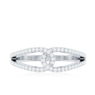 Certified Moissanite Infinity Promise Ring D-VS1 - Rosec Jewels