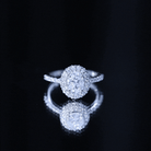 Brilliant Cut Moissanite Classic Engagement Ring with Halo D-VS1 - Rosec Jewels