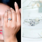 1.50 CT Moissanite Bezel Set Engagement Ring For Women D-VS1 - Rosec Jewels