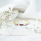 Pink Tourmaline and Diamond Stackable Ring in Bezel Setting AAA - Rosec Jewels