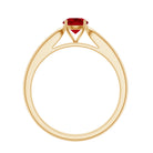Rosec Jewels-Solitaire Lab Made Ruby Promise Ring with Certificate