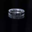 Baguette Cut Created Black Diamond Eternity Band Ring Lab Created Black Diamond - ( AAAA ) - Quality - Rosec Jewels