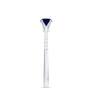 Rosec Jewels-Real 0.9 Carat Blue Sapphire Promise Ring with Diamonds