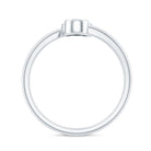 Bezel Set Moissanite and Enameled Evil Eye Ring D-VS1 - Rosec Jewels