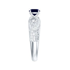 Certified 0.9 Carat Real Blue Sapphire and Diamond Vintage Looking Engagement Ring AAA - Rosec Jewels