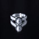 Rosec Jewels-Natural Tahitian Pearl Cathedral Engagement Ring with Diamond Side Stones