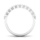 Diamond 3 Row Wide Wedding Band Ring Natural - ( HI-SI ) - Rosec Jewels
