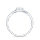 5MM Princess Cut Moissanite Solitaire Promise Ring for Her D-VS1 - Rosec Jewels