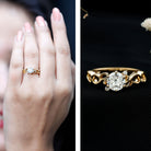 Rosec Jewels-Lab Grown Diamond Art Deco Engagement Ring
