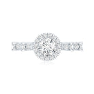 Lab Grown Diamond Minimal Engagement Ring For Her Lab - ( EF-VS ) - Rosec Jewels