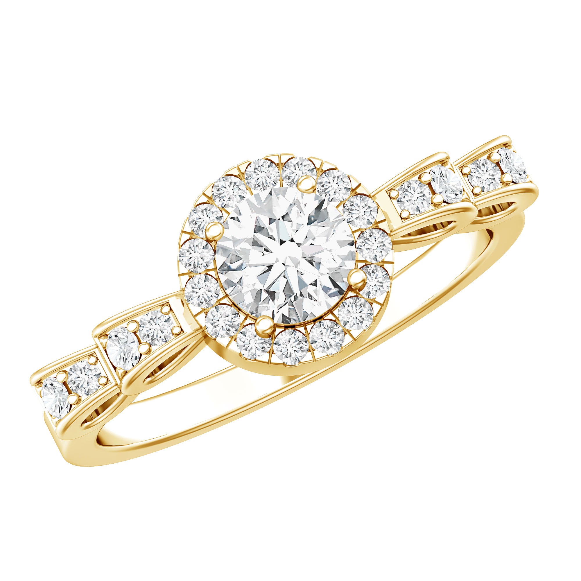 Lab Grown Diamond Minimal Engagement Ring For Her Lab - ( EF-VS ) - Rosec Jewels