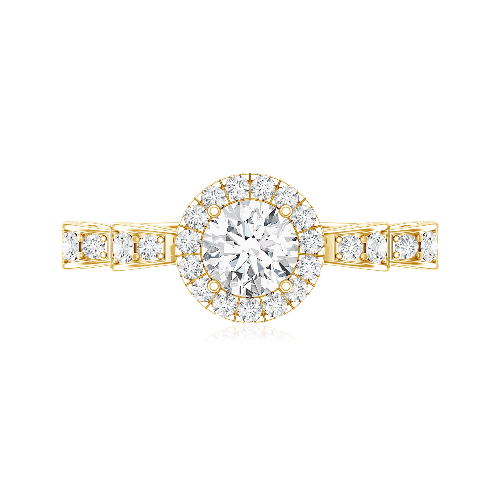 Lab Grown Diamond Minimal Engagement Ring For Her Lab - ( EF-VS ) - Rosec Jewels