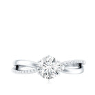 Rosec Jewels-Lab Grown Diamond Solitaire Splt Shank Engagement Ring