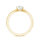 Rosec Jewels-Lab Grown Diamond Solitaire Splt Shank Engagement Ring