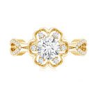 Nature Inspired Lab Grown Diamond Engagement Ring Lab - ( EF-VS ) - Rosec Jewels