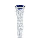 Rosec Jewels-Designer 2.7 Carat Lab Grown Blue Sapphire Engagement Ring with Diamond Criss Cross Shank