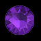 3/4 CT 镶边紫水晶站链手链