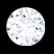 Round Simulated Diamond Zig Zag Half Eternity Ring