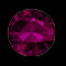 Heart Shape Rhodolite Solitaire Promise Ring with Diamond