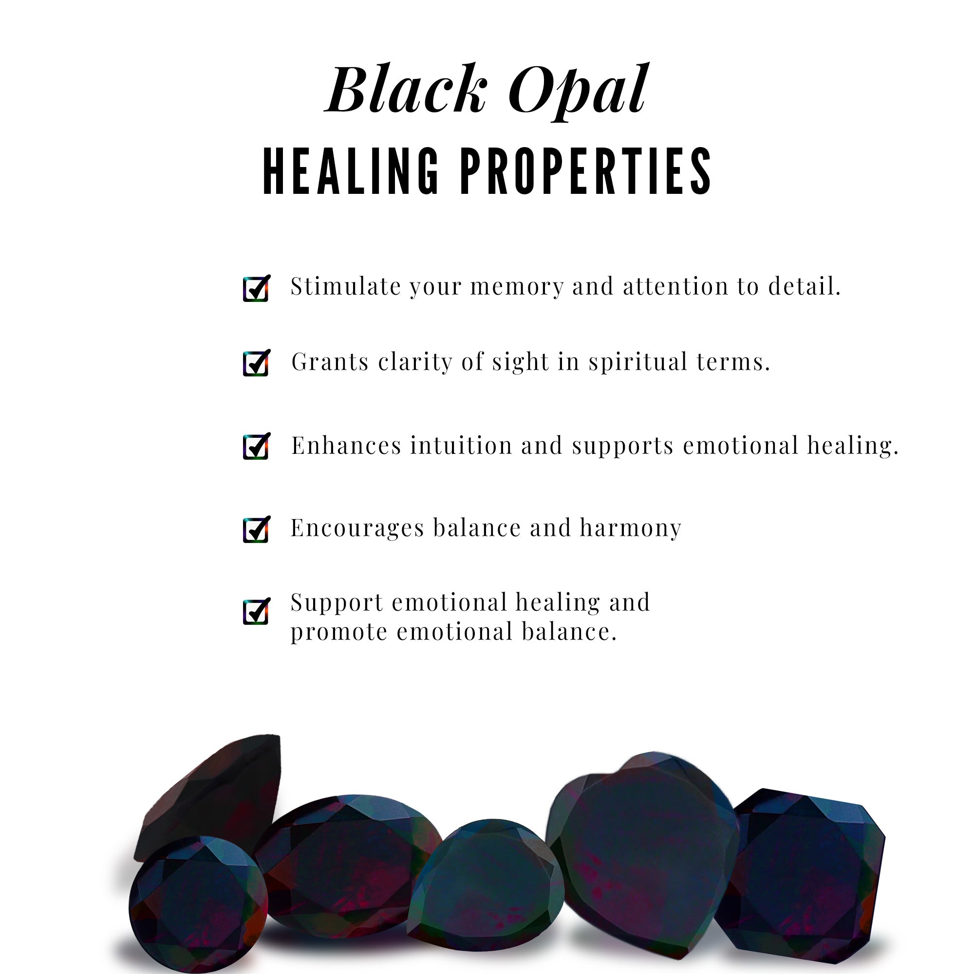 1 CT Natural Black Opal Stud Earrings with Diamond Black Opal - ( AAA ) - Quality - Rosec Jewels