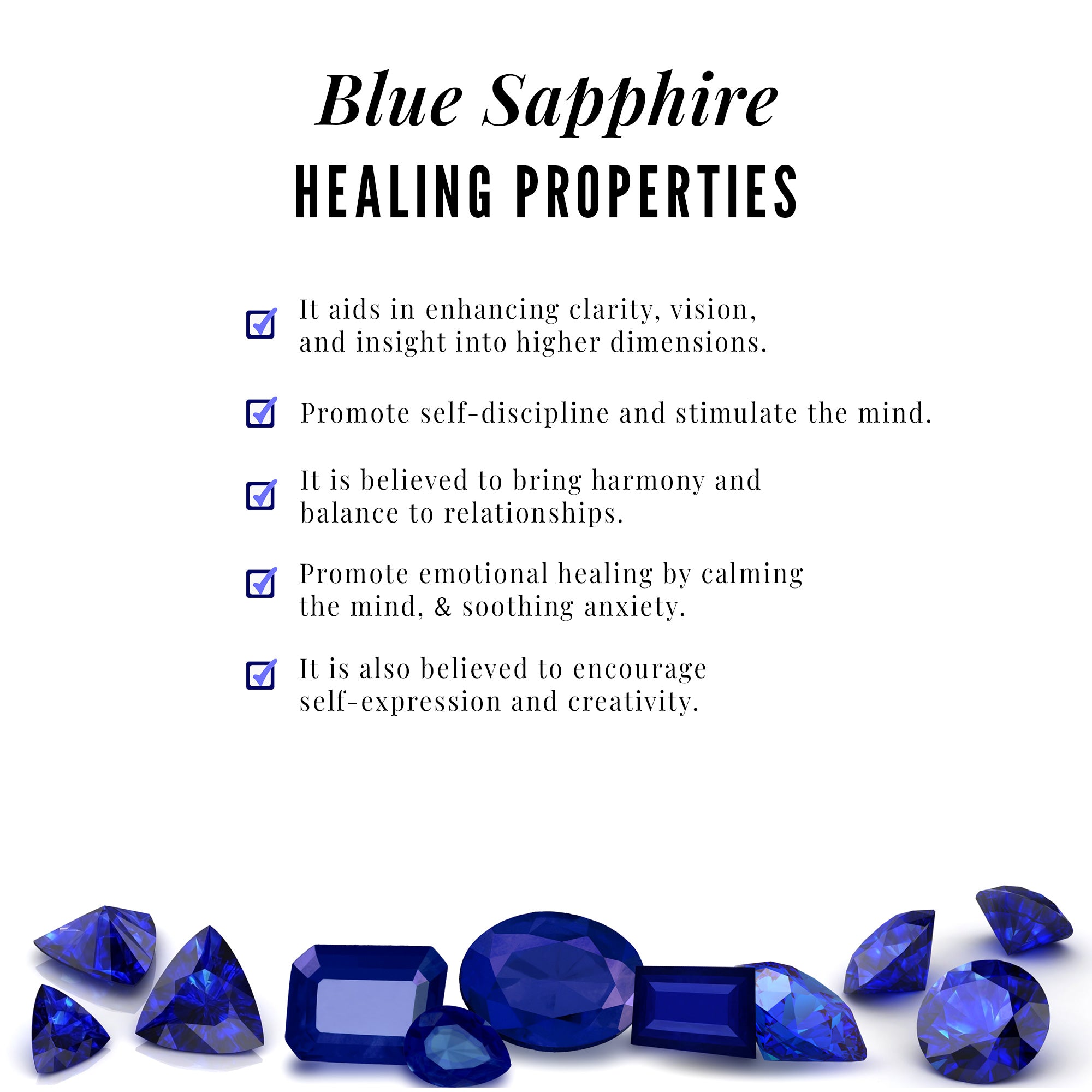 2.25 CT Blue Sapphire and Diamond Half Hoop Earrings Blue Sapphire - ( AAA ) - Quality - Rosec Jewels