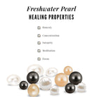 Freshwater Pearl Drop Earrings with Tanzanite Freshwater Pearl - ( AAA ) - Quality - Rosec Jewels