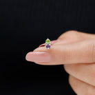Amethyst and Peridot Two Stone Helix Earring Amethyst - ( AAA ) - Quality - Rosec Jewels