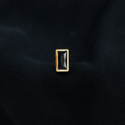 Simple Baguette Black Onyx Helix Earring in Bezel Setting Black Onyx - ( AAA ) - Quality - Rosec Jewels