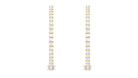 Minimal Certified Moissanite Hoop Earrings Moissanite - ( D-VS1 ) - Color and Clarity - Rosec Jewels