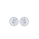 Bezel Set Round Cut Solitaire Zircon Stud Earrings Zircon - ( AAAA ) - Quality - Rosec Jewels
