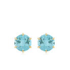 2.25 CT Sky Blue Topaz Solitaire Stud Earrings Sky Blue Topaz - ( AAA ) - Quality - Rosec Jewels