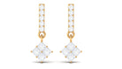 3/4 CT Contemporary Moissanite Dangle Earrings Moissanite - ( D-VS1 ) - Color and Clarity - Rosec Jewels