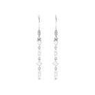 1/2 CT Simple Moissanite Gold Dangle Earrings Moissanite - ( D-VS1 ) - Color and Clarity - Rosec Jewels